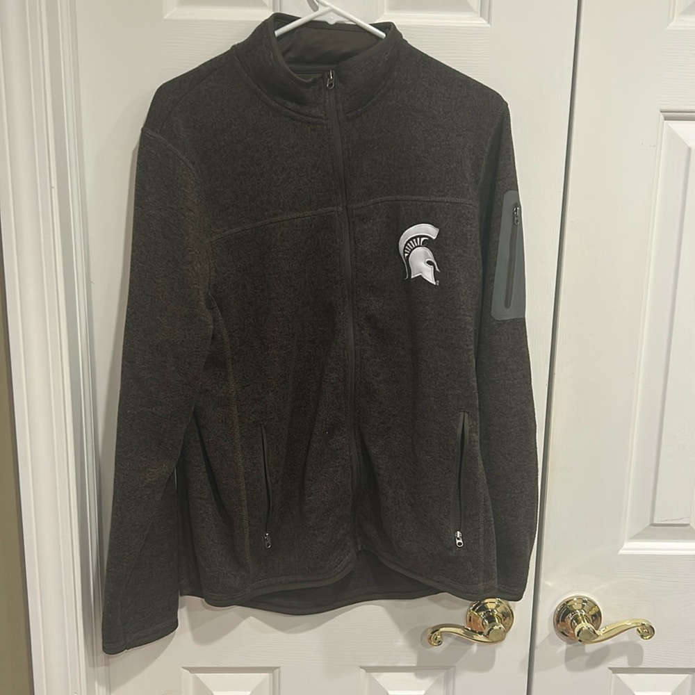 Men’s medium sweater jacket. Michigan state